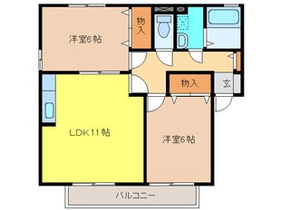 コトーソレイユの物件間取画像